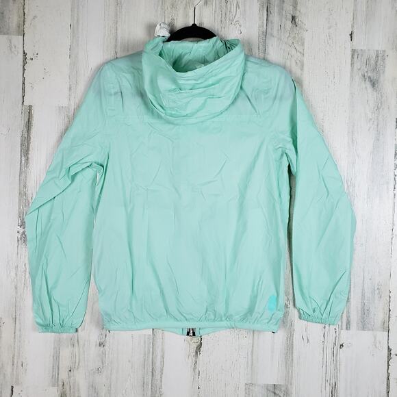 NWOT Peekaboo Beans Mint Green Full Zip Windbreaker Jacket Unisex Size XS - Picture 8 of 12